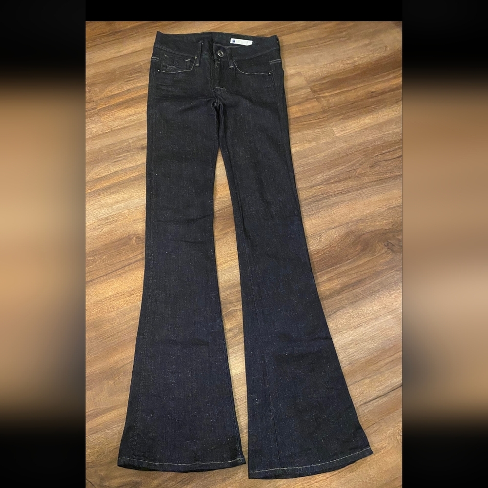 G-Star Raw Denim Nova Mid-Waist Bell Flared Leg Jeans - Women's Size 25/32